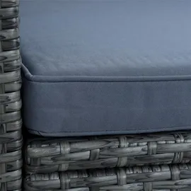 Estexo Rattan Lounge Sitzgruppe Loungeset grau