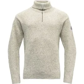 Devold Nansen Sweater Zip Neck - Pullover Grey Melange