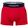 Lacoste Herren Boxershorts, 3er Pack - Trunks, Casual, Cotton Stretch, Logobund Dunkelblau/Rot/Weiß M