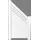 T&J ELDORADO-Line Kunststoffzaun, Schrägelement 90 x 180 cm, PVC weiß, kartonverpackt