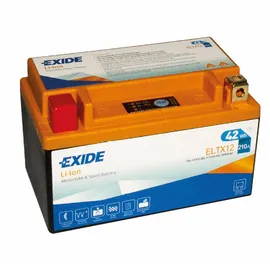 Exide ELTX12 Li-Ion Lithium Motorradbatterie 3,5Ah
