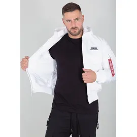 Alpha Industries Ma-1 Zh Back Print Jacke White / Black L