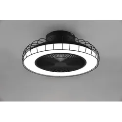 Trio R64122132 LED-Deckenventilator Sandfjord 1x30W | 3420lm | 2700-6500K | IP20 - WIZ-Technologie, 3 Geschwindigkeitsstufen, integrierter Dimmer, einstellbare Lichtfarbe, Memory-Funktion, Nachtlichtfunktion, Fernbedienung, Zeitschaltuhr