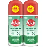 Autan Tropical Mückenschutz, Dry Spray, Travel Essentials, 2er Pack, (1 x 100ml)