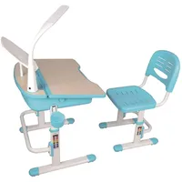 Vipack Kinderschreibtisch Comfortline inkl. Stuhl blau/weiß