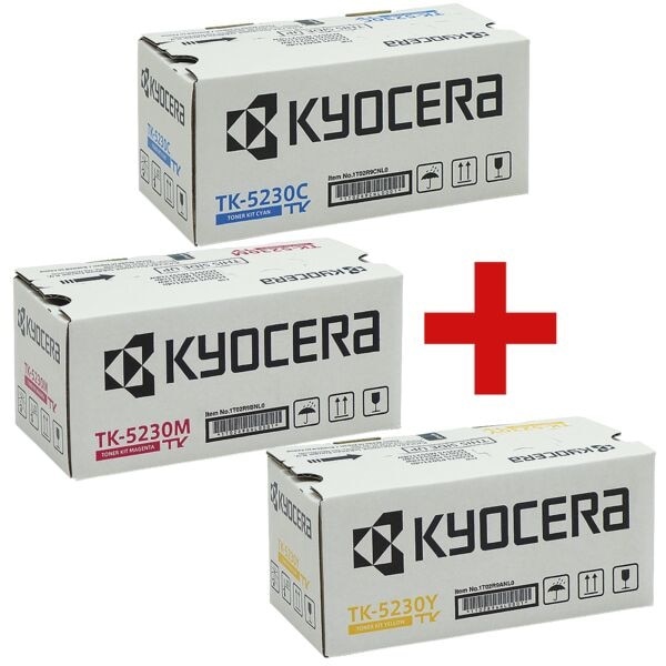 3er-Set Tonerpatrone »TK-5230 CMY« blau, Kyocera