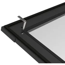 Primaster Fliegenschutzgitter mit Aluminiumrahmen 130 x 150 cm Schwarz