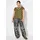 Studio Untold Schlupfhose Hose Wide Legs High Waist Plissee Animalmuster schwarz 46/48