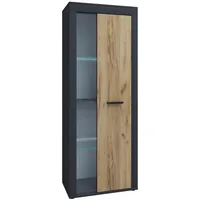 VCM Vitrine , Buffetschrank, Schrank Vitrine Wohnzimmer Glas, Usilo
