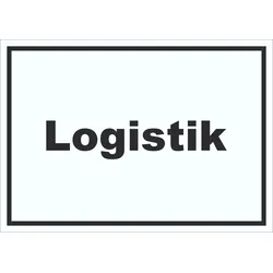 Logistik Schild mit Text Transport Versand waagerecht A5 (148x210mm)