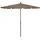 vidaXL Sonnenschirm mit Mast 210 x 140 cm Taupe