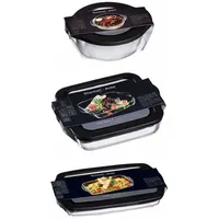 Ritzenhoff & Breker Auflaufformen Cucina Auflaufform mit Frischhaltedeckel 3er Set