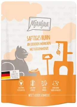 Katzen - Nassfutter MJAMJAM Cat Adult Huhn & Möhrchen, 300 g