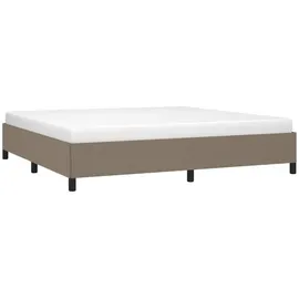 vidaXL Bettgestell 200 x 200 cm Taupe