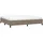 vidaXL Bettgestell 200 x 200 cm Taupe