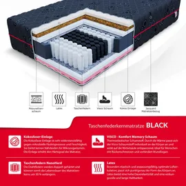 Fdm Matratze 180x200 cm Oeko-Tex® Standard 100, Schlafzimmer, Matratzen Shop, Matratzen, Taschenfederkernmatratzen