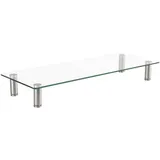 Roline Höhenverstellbarer Glas-Monitor-Ständer rechteckig, bis 20 kg