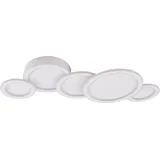 LUCANDE LED-Deckenleuchte Diala, weiß, Metall, 96 cm