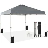 Skandika Pavillon Solvorn 3 x 3 m | Rahmen/Beine Stahl - einfache Montage dunkelgrau No Size