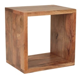 Wandregal Gita 40x40x30 aus Mango-Massivholz