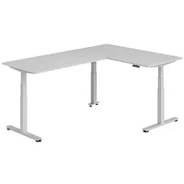 Hammerbacher Winkelschreibtisch XDSMW Grau / Silber