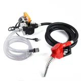 LENJKYYO Heizölpumpe, 230V Dieselpumpe, Selbstansaugende Dieselpumpe, 550W 60L/Min Elektrische Dieselpumpe mit Zapfpistole und Filter für Kraftstoff, Öl, Tankstelle, Fahrzeuge(LG-1008)