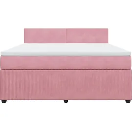 vidaXL Boxspringbett 180 x 200 cm Rosa