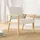 Homcom Relaxsessel Leinen 64 x 72 x 70 cm Grau mit Kissen
