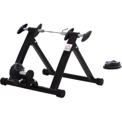 HOMCOM Rollentrainer mit Magnetbremse schwarz 54,5 x 47,2 x 39,1 cm (LxBxH)   Fahrrad Heimtrainer Hometrainer Fahrradtrainer
