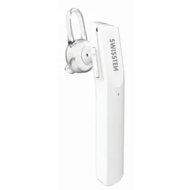 Swissten Ultraleichtes UL-9 Bluetooth-Freisprech-Headset mit MultiPoint - Weiß