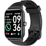 Smartwatch Damen mit Telefonfunktion, Alexa eingebaute, 1.8'' Fitnessuhr Damen mit Herzfrequenz, SpO2, Schlaf, Stress Monitor, 100+ Sportmodi, IP68 Wasserdicht Schrittzähler Uhr Damen für Android iOS