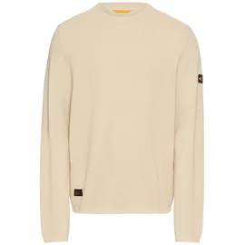 CAMEL ACTIVE Strickpullover mit Logo Stickerei camel active Oatmeal S