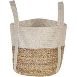 Aufbewahrungskorb Jute naturfarben / beige ⌀ 35 cm SONIPAT