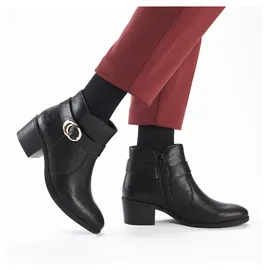 Rieker Damen Ankle Boots 73975, Frauen Stiefeletten,Kurzstiefel,uebergangsschuhe,uebergangsstiefel,knöchelhoch,Stiefel,schwarz (00),37 EU | Gr.: 37