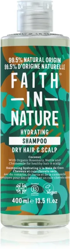 Faith In Nature Coconut hydratisierendes Shampoo Für normales bis trockenes Haar 400 ml