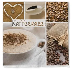 Sovie HOME Serviette Kaffeepause aus Tissue 33x33cm, 20 Stück - modern Kaffee Cafe Frühstück
