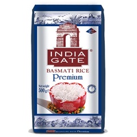 INDIA GATE Premium Basmati Reis – Feiner, aromatischer Langkornreis aus Indien, feines Langkorn (1 x 500 g)