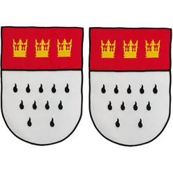 2x Aufbügler "Kölner Wappen" XXL