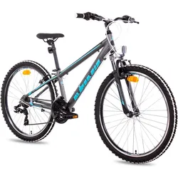 MTB Hardtail Fahrrad 26 Zoll Mountainbike YO.2640 Shimano 21 Gang dunkelblau 26