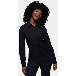 Hakro  Performance Bluse Langarm in 121_Schwarz, Gr. 2XS