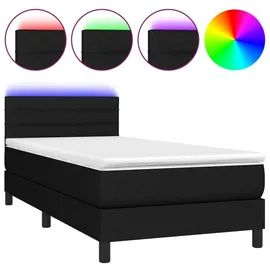 vidaXL Boxspringbett 100 x 200 cm Schwarz