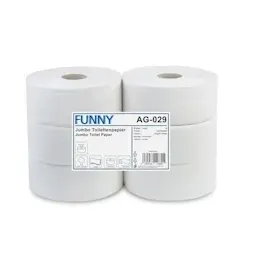 Plock GmbH Jumbo Toilettenpapier 3-lagig 6 Rollen