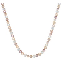 Valero Pearls Halskette Sterling Silber Süßwasser-Zuchtperle in Silber Ketten Damen