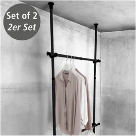 Wenko Herkules Kleiderstange 120 x 3 x 0 cm schwarz