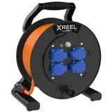 PCE 9350151-p Kabeltrommel XREEL 310 4xSSD nat 50m 3G1,5 H07BQ-F orange BA K2 IP54 9350151p