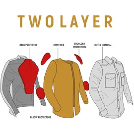 John Doe Motoshirt XTM Oliv Motorradjacke mit Protektoren CE, Gr. XS