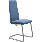 Stressless® Polsterstuhl Laurel, High Back, Größe M, mit Beinen aus Stahl in Chrom matt blau