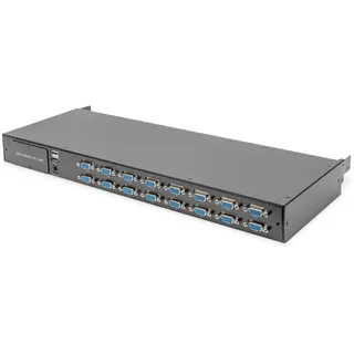 Digitus Modularer KVM Switch 16-Port VGA, Aufrüstkit, kaskadierbar, opt. IP Zugriff