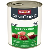 Animonda GranCarno Original Adult Hirsch & Äpfeln Hundefutter nass