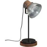 vidaXL Schreibtischlampe 25 w Vintage-Silber 17x17x50 cm E27